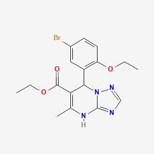 Ethyl 7-(5-bromo-2-ethoxyphenyl)-5-methyl-4,7-dihydro[1,2,4]triazolo[1,5-a]pyrimidine-6-carboxylate