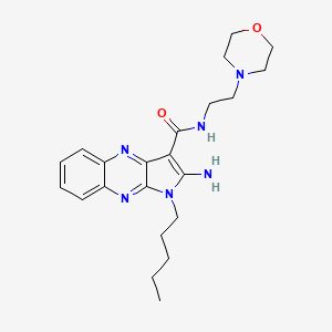 2-amino-N-[2-(morpholin-4-yl)ethyl]-1-pentyl-1H-pyrrolo[2,3-b]quinoxaline-3-carboxamide