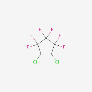molecular formula C5Cl2F6 B1213219 1,2-二氯六氟环戊烯 CAS No. 706-79-6