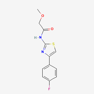 molecular formula C12H11FN2O2S B12132211 N-[4-(4-fluorophenyl)-1,3-thiazol-2-yl]-2-methoxyacetamide 