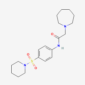 2-Azepan-1-yl-N-[4-(piperidine-1-sulfonyl)-phenyl]-acetamide