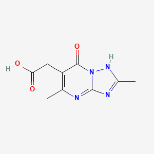 2-(2,5-Dimethyl-7-oxo-4,7-dihydro-[1,2,4]triazolo[1,5-a]pyrimidin-6-yl)acetic acid