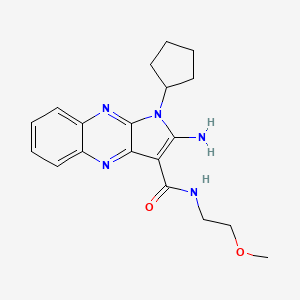 2-amino-1-cyclopentyl-N-(2-methoxyethyl)-1H-pyrrolo[2,3-b]quinoxaline-3-carboxamide