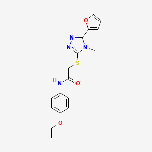 N-(4-ethoxyphenyl)-2-{[5-(furan-2-yl)-4-methyl-4H-1,2,4-triazol-3-yl]sulfanyl}acetamide