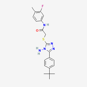 molecular formula C21H24FN5OS B12132393 C21H24FN5OS 