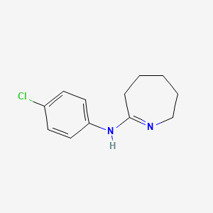 molecular formula C12H15ClN2 B12132456 N-(4-chlorophenyl)-3,4,5,6-tetrahydro-2H-azepin-7-amine 