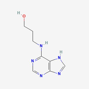 molecular formula C8H11N5O B12132458 3-(9H-purin-6-ylamino)propan-1-ol 