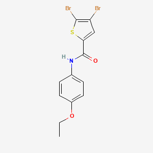 4,5-dibromo-N-(4-ethoxyphenyl)thiophene-2-carboxamide