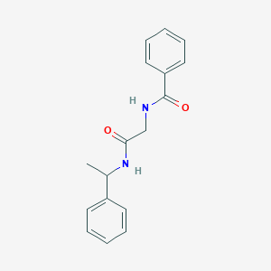 N-(1-phenylethyl)-2-(phenylformamido)acetamide