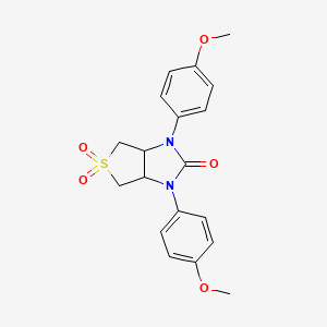 1,3-bis(4-methoxyphenyl)tetrahydro-1H-thieno[3,4-d]imidazol-2(3H)-one 5,5-dioxide