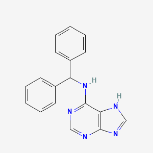 molecular formula C18H15N5 B12132696 N-benzhydryl-7H-purin-6-amine CAS No. 10184-21-1