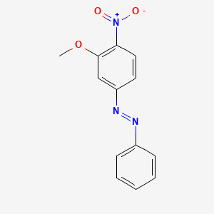 molecular formula C13H11N3O3 B1213278 3-Methoxy-4-nitroazobenzene CAS No. 58683-84-4
