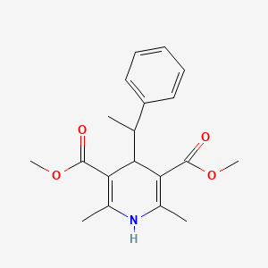 Dimethyl 2,6-dimethyl-4-(1-phenylethyl)-1,4-dihydropyridine-3,5-dicarboxylate