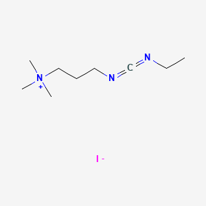 molecular formula C9H20IN3 B1213283 1-乙基-3-(3-(二甲氨基)丙基)碳二亚胺甲碘化物 CAS No. 22572-40-3