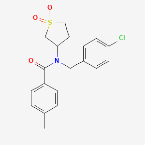 N-(4-chlorobenzyl)-N-(1,1-dioxidotetrahydrothiophen-3-yl)-4-methylbenzamide