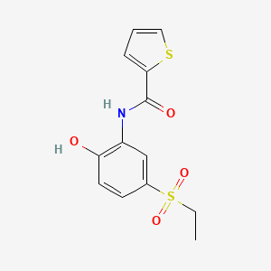 Thiophene-2-carboxylic acid (5-ethanesulfonyl-2-hydroxy-phenyl)-amide