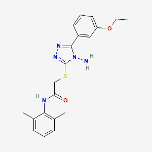 2-{[4-amino-5-(3-ethoxyphenyl)-4H-1,2,4-triazol-3-yl]sulfanyl}-N-(2,6-dimethylphenyl)acetamide