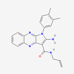 2-amino-1-(3,4-dimethylphenyl)-N-(prop-2-en-1-yl)-1H-pyrrolo[2,3-b]quinoxaline-3-carboxamide