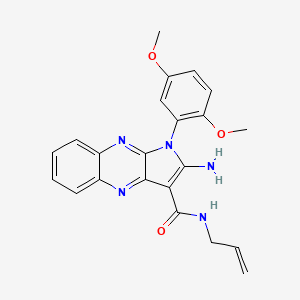 2-amino-1-(2,5-dimethoxyphenyl)-N-(prop-2-en-1-yl)-1H-pyrrolo[2,3-b]quinoxaline-3-carboxamide