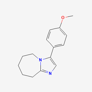 molecular formula C15H18N2O B12133051 3-(4-methoxyphenyl)-6,7,8,9-tetrahydro-5H-imidazo[1,2-a]azepine 