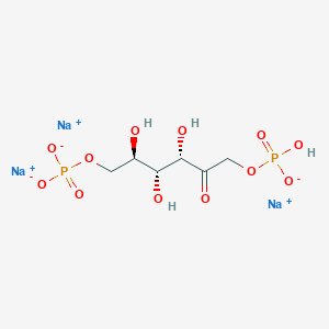 molecular formula C6H11Na3O12P2 B1213306 无水果糖三钠 CAS No. 38099-82-0