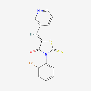 3-(2-Bromophenyl)-5-(3-pyridylmethylene)-2-thioxo-1,3-thiazolidin-4-one