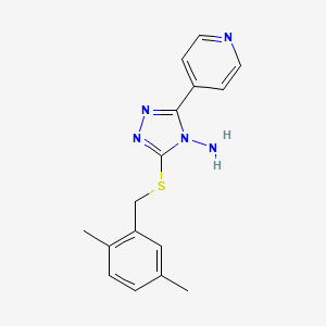 3-[(2,5-Dimethylphenyl)methylthio]-5-(4-pyridyl)-1,2,4-triazole-4-ylamine