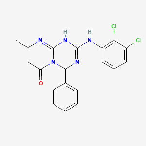 2-[(2,3-dichlorophenyl)amino]-8-methyl-4-phenyl-1,4-dihydro-6H-pyrimido[1,2-a][1,3,5]triazin-6-one