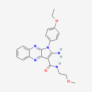 2-amino-1-(4-ethoxyphenyl)-N-(2-methoxyethyl)-1H-pyrrolo[2,3-b]quinoxaline-3-carboxamide