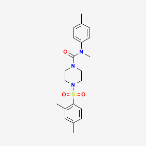 1-Piperazinecarboxamide, 4-[(2,4-dimethylphenyl)sulfonyl]-N-methyl-N-(4-methylphenyl)-