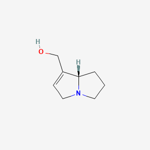 molecular formula C8H13NO B1213332 苏品尼定 CAS No. 551-59-7