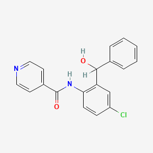 molecular formula C19H15ClN2O2 B1213340 因苯胺 CAS No. 82211-24-3