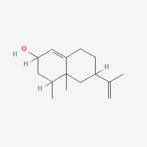 B1213341 2,3,4,4a,5,6,7,8-Octahydro-4,4a-dimethyl-6-(1-methylvinyl)-2-naphthol CAS No. 53643-07-5