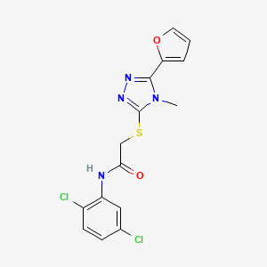 N-(2,5-dichlorophenyl)-2-{[5-(furan-2-yl)-4-methyl-4H-1,2,4-triazol-3-yl]sulfanyl}acetamide