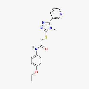 N-(4-ethoxyphenyl)-2-{[4-methyl-5-(pyridin-3-yl)-4H-1,2,4-triazol-3-yl]sulfanyl}acetamide