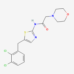 molecular formula C16H17Cl2N3O2S B12133491 N-[5-(2,3-Dichloro-benzyl)-thiazol-2-yl]-2-morpholin-4-yl-acetamide 