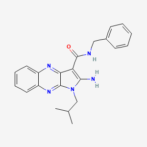 2-amino-N-benzyl-1-(2-methylpropyl)-1H-pyrrolo[2,3-b]quinoxaline-3-carboxamide