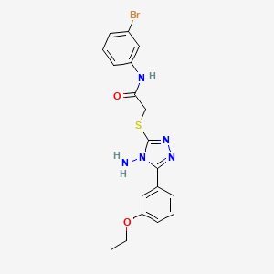 2-{[4-amino-5-(3-ethoxyphenyl)-4H-1,2,4-triazol-3-yl]sulfanyl}-N-(3-bromophenyl)acetamide