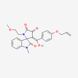 4'-Hydroxy-1'-(2-methoxyethyl)-1-methyl-3'-[4-(prop-2-en-1-yloxy)benzoyl]-1,1',2,5'-tetrahydrospiro[indole-3,2'-pyrrole]-2,5'-dione