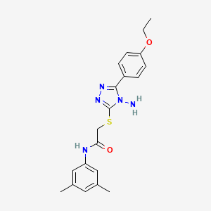 2-[4-amino-5-(4-ethoxyphenyl)(1,2,4-triazol-3-ylthio)]-N-(3,5-dimethylphenyl)a cetamide