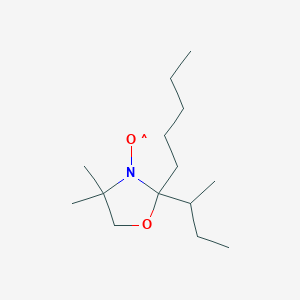 molecular formula C14H28NO2 B1213363 [2-(Butan-2-yl)-4,4-dimethyl-2-pentyl-1,3-oxazolidin-3-yl]oxidanyl CAS No. 35203-80-6