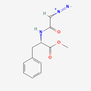 molecular formula C12H13N3O3 B1213364 Diazoacetylphenylalanine methyl ester CAS No. 29261-16-3