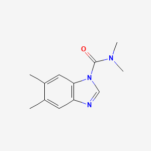 N,N,5,6-tetramethyl-1H-1,3-benzodiazole-1-carboxamide