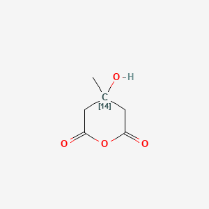 molecular formula C6H8O4 B1213367 3-Hmg anhydride CAS No. 34021-48-2