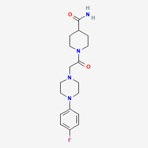 1-{[4-(4-Fluorophenyl)piperazin-1-yl]acetyl}piperidine-4-carboxamide