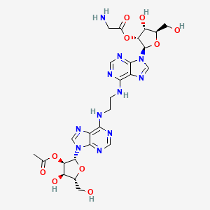 molecular formula C26H33N11O10 B1213372 Oaogdae CAS No. 73681-43-3