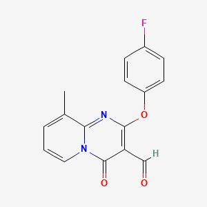 2-(4-fluorophenoxy)-9-methyl-4-oxo-4H-pyrido[1,2-a]pyrimidine-3-carbaldehyde