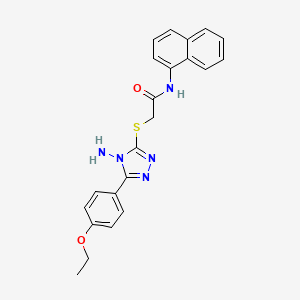 2-{[4-amino-5-(4-ethoxyphenyl)-4H-1,2,4-triazol-3-yl]sulfanyl}-N-(naphthalen-1-yl)acetamide