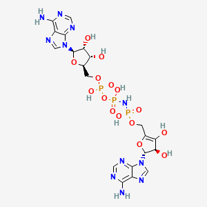molecular formula C20H26N11O15P3 B1213378 Nap(4)-ppnhp CAS No. 84625-58-1
