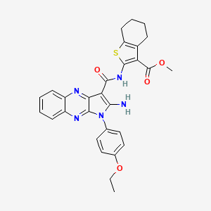 methyl 2-({[2-amino-1-(4-ethoxyphenyl)-1H-pyrrolo[2,3-b]quinoxalin-3-yl]carbonyl}amino)-4,5,6,7-tetrahydro-1-benzothiophene-3-carboxylate